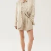 TWILL SLOUCH SHORTS HAZELNUT