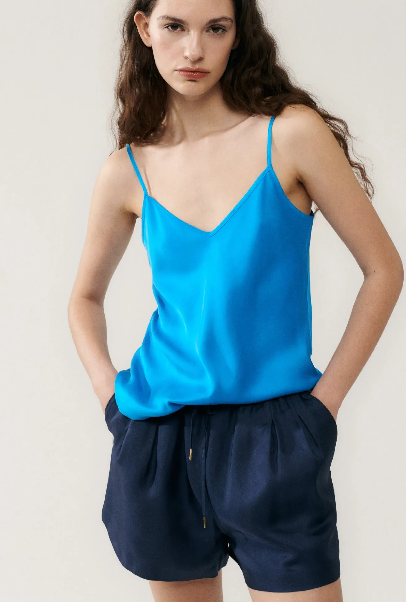 TWILL SLOUCH SHORTS MIDNIGHT