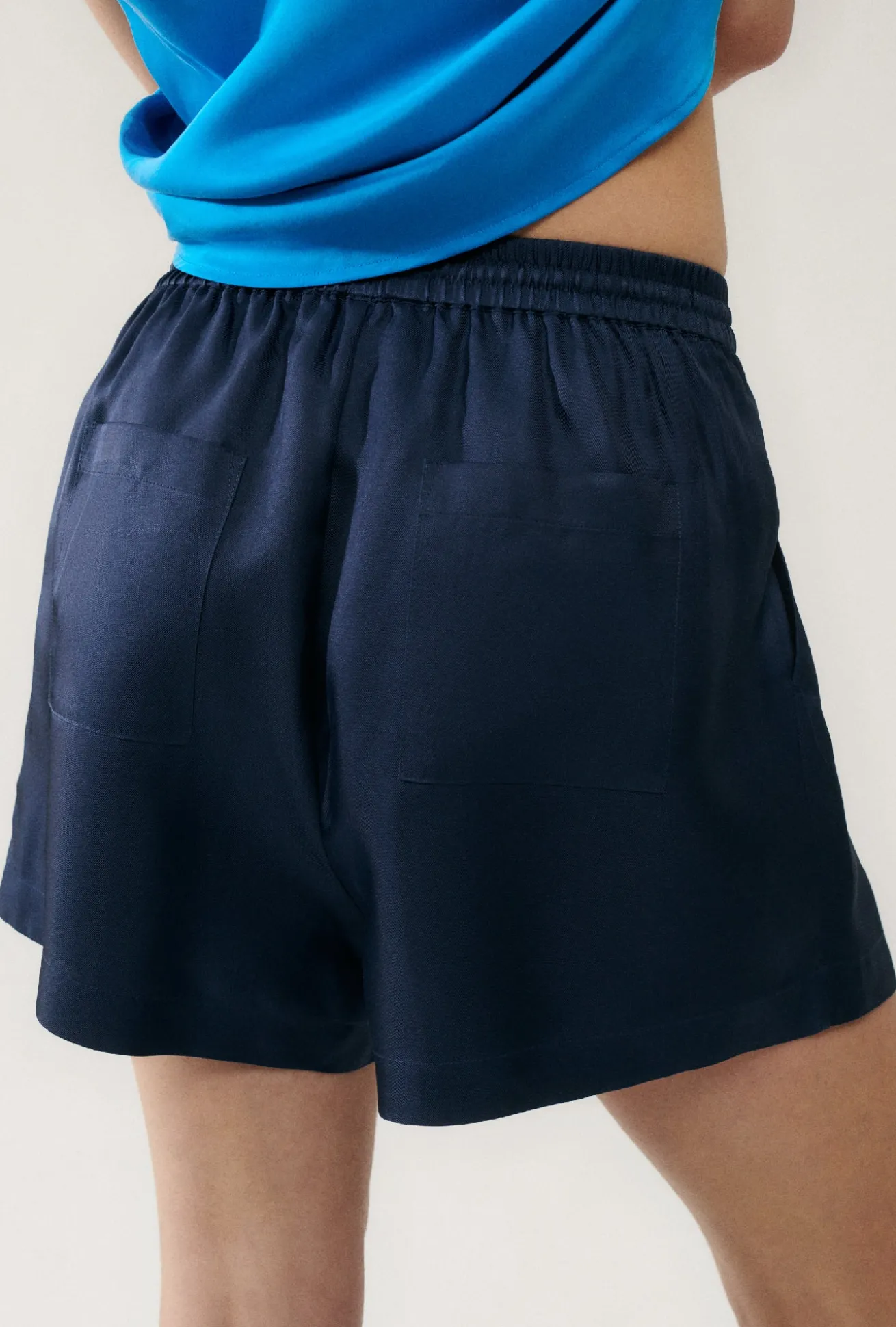 TWILL SLOUCH SHORTS MIDNIGHT
