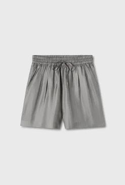 TWILL SLOUCH SHORTS MOON PINSTRIPE