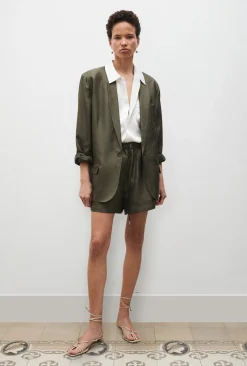 TWILL SLOUCH SHORTS PINE