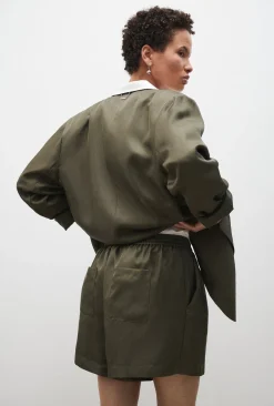 TWILL SLOUCH SHORTS PINE