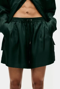TWILL SLOUCH SHORTS SCARAB
