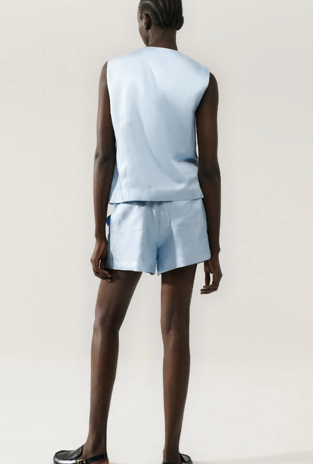 TWILL SLOUCH SHORTS SKY
