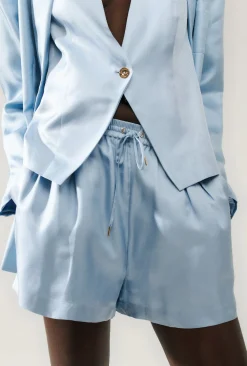 TWILL SLOUCH SHORTS SKY