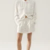TWILL SLOUCH SHORTS WHITE