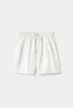 TWILL SLOUCH SHORTS WHITE