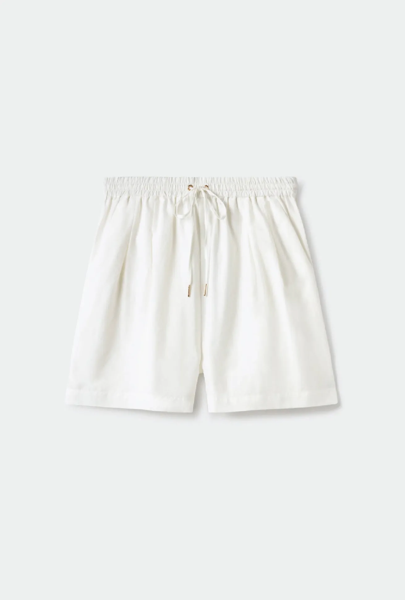 TWILL SLOUCH SHORTS WHITE