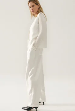 TWILL SLOUCH VEST WHITE