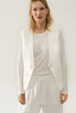 TWILL SLOUCH VEST WHITE