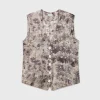 TWILL VEST ASTER FLORAL