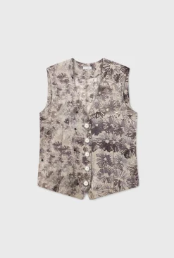 TWILL VEST ASTER FLORAL