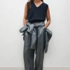 V -NECK SWEATER VEST AZUL MELANGE