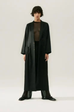 WEATHERPROOF LONG BLAZER BLACK