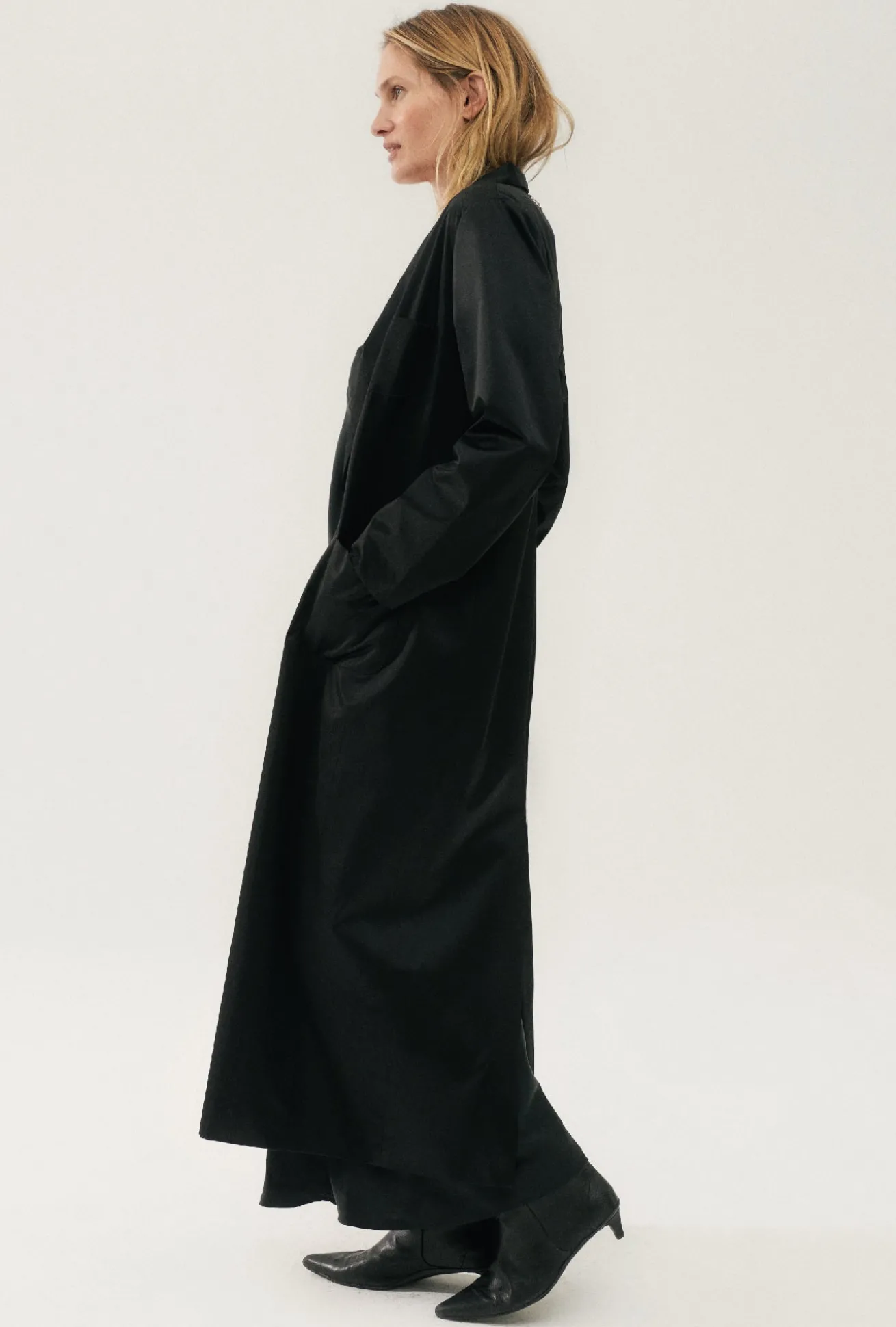 WEATHERPROOF LONG BLAZER BLACK