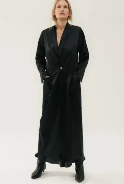 WEATHERPROOF LONG BLAZER BLACK