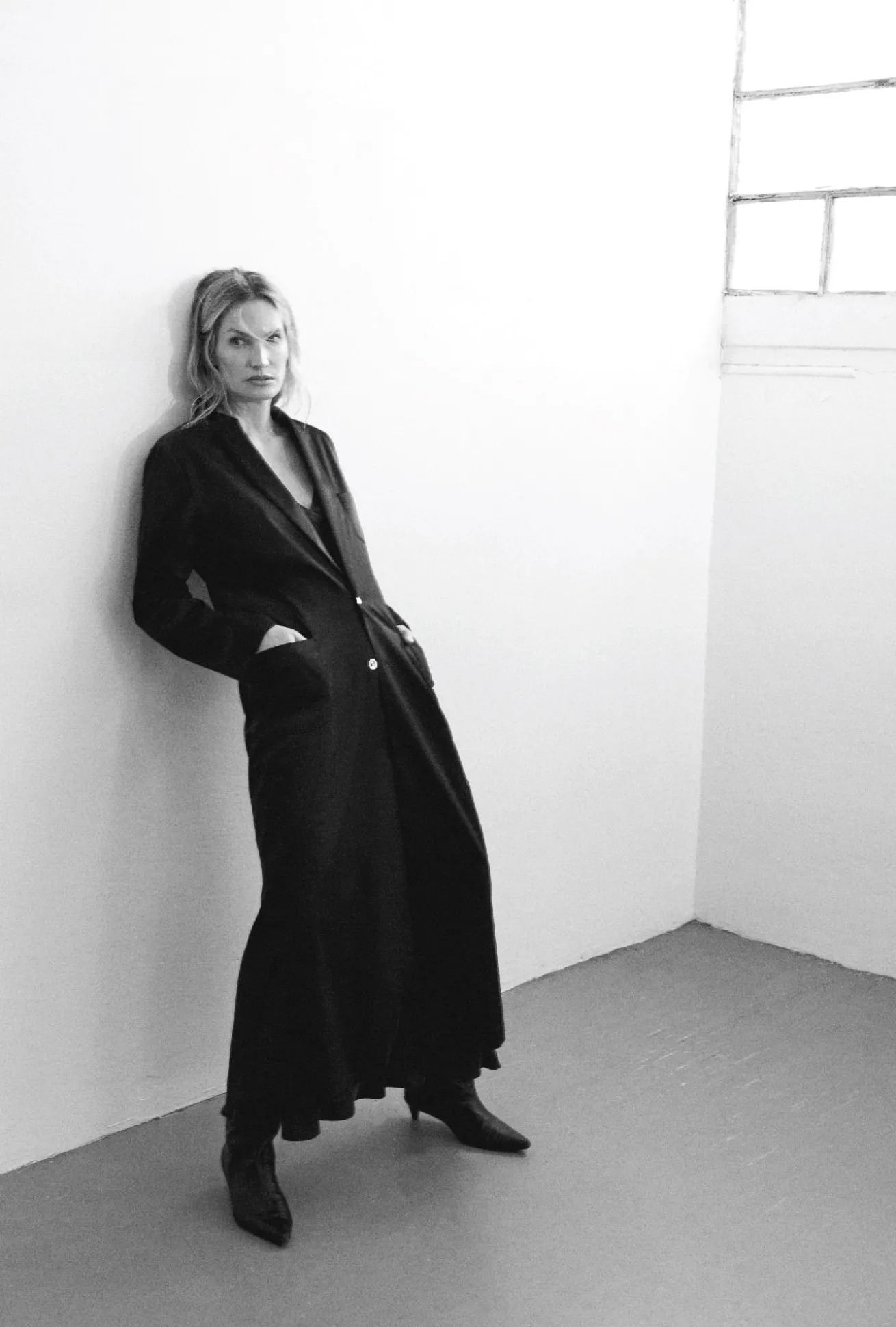 WEATHERPROOF LONG BLAZER BLACK
