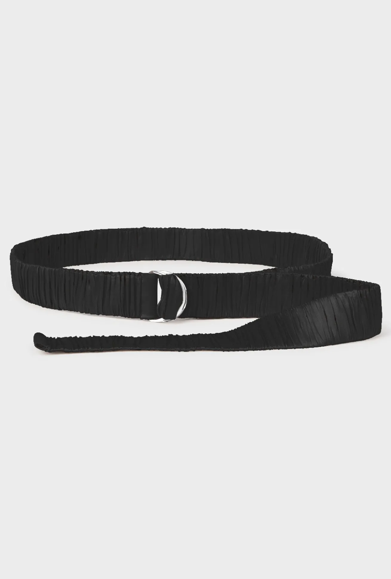 WIDE LONG BELT BLACK