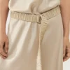 WIDE LONG BELT HAZELNUT