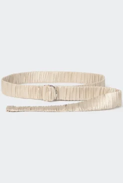 WIDE LONG BELT HAZELNUT