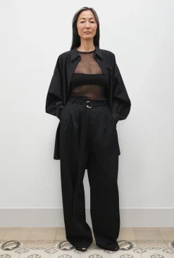 WOOL TROUSER BLACK