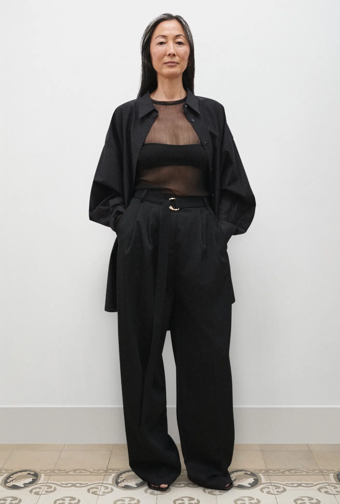 WOOL TROUSER BLACK