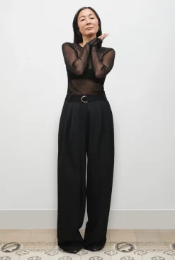 WOOL TROUSER BLACK